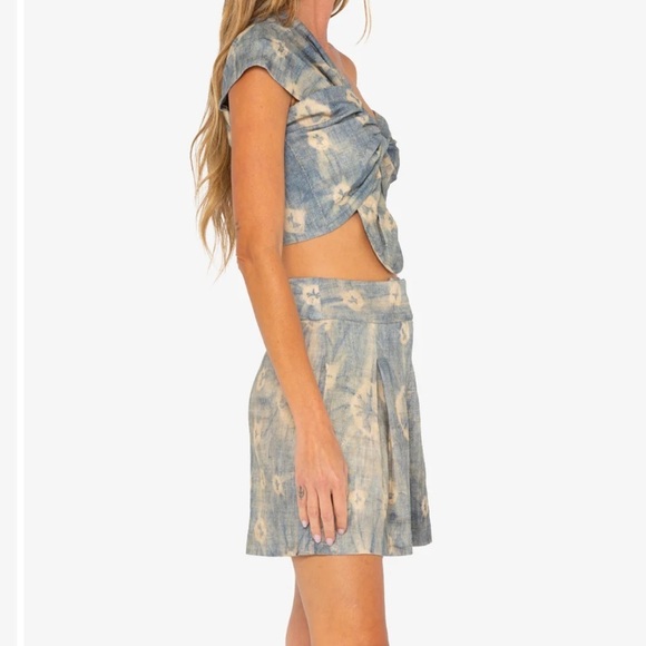 JBQ Just Bee Queen Marlow High Waist Linen Blend Shorts Size XS NWT - Picture 2 of 16